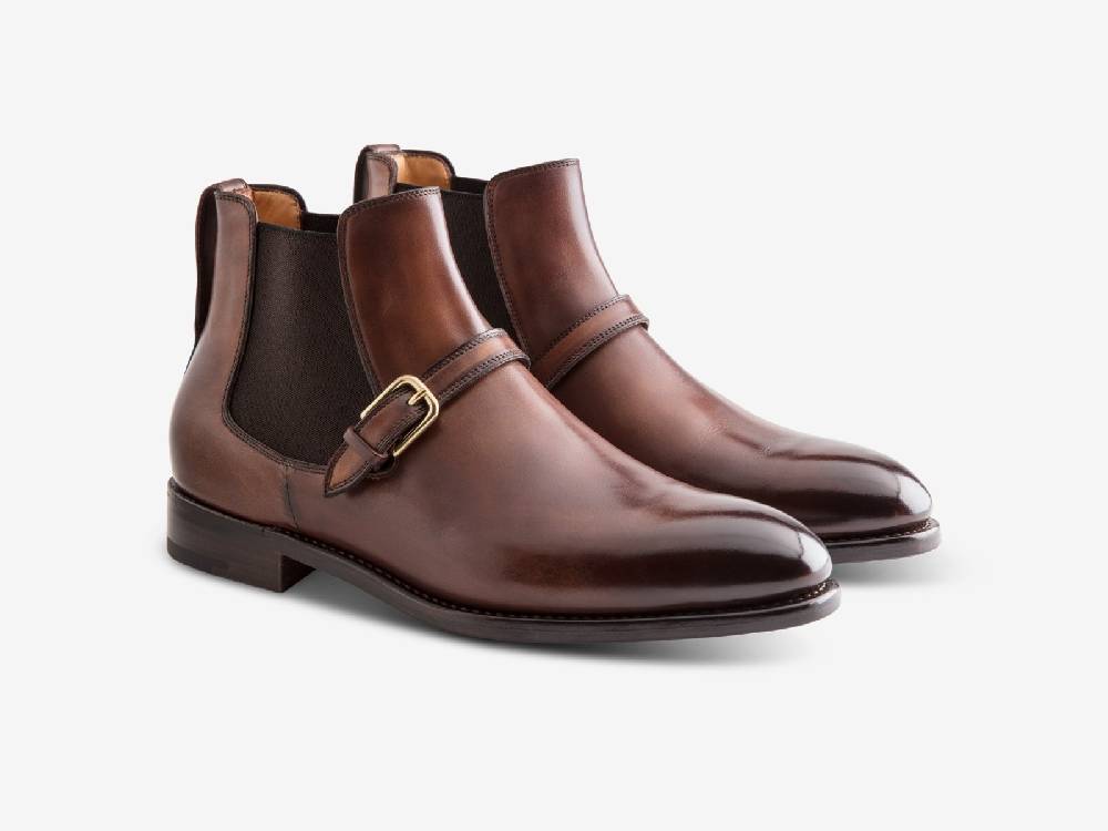 Paolo Sartori Art. 767 Chelsea Boot in Antiqued Montella Leather Nuovo