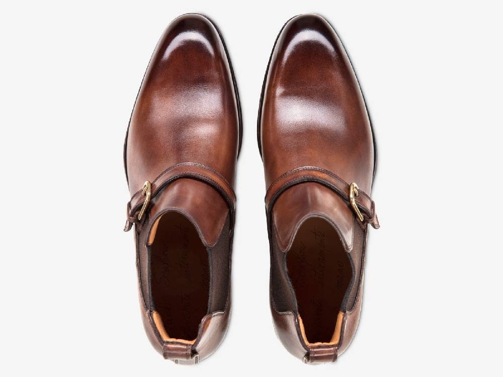 Paolo Sartori Art. 767 Chelsea Boot in Antiqued Montella Leather Nuovo