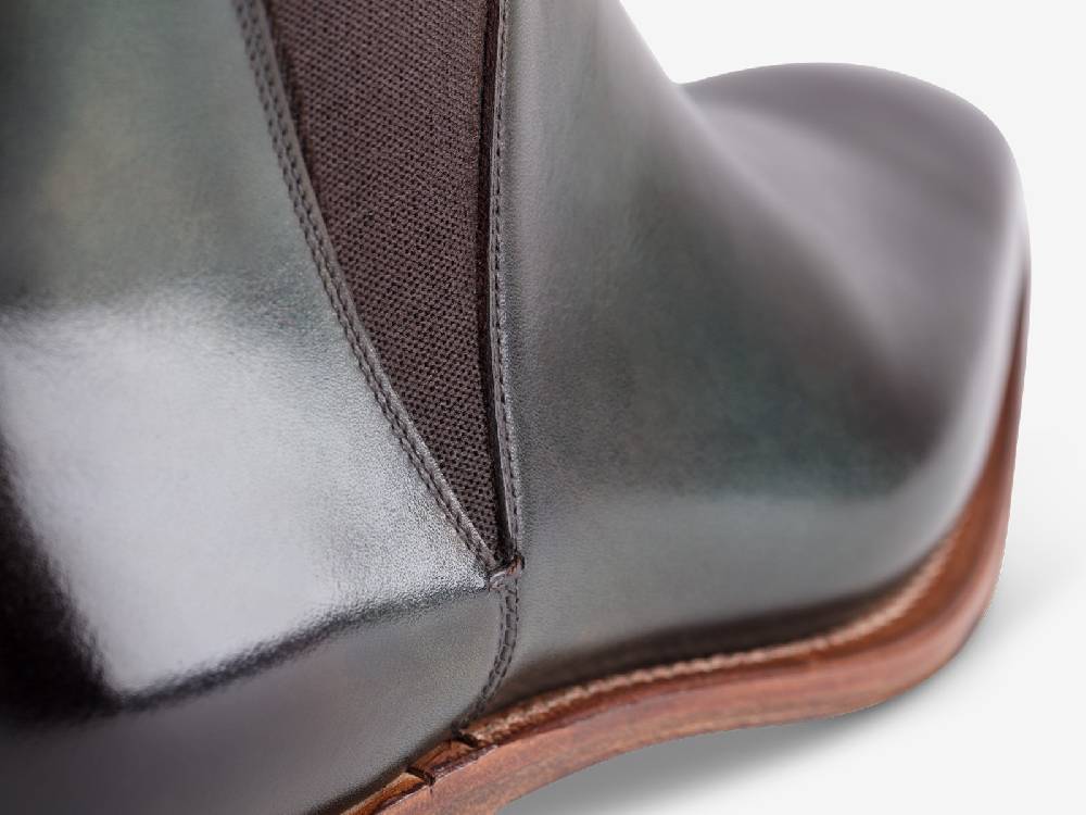 Paolo Sartori Art. 794 Beatles in Antiqued Olive Leather Qualità