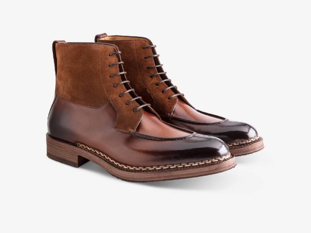 Paolo Sartori Art. 795 Boots in Antiqued Amalfi Leather Promozione