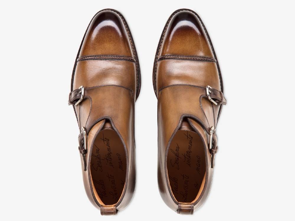 Paolo Sartori Art. 771 Boots Monkstrap in Antiqued Autunno Leather Soddisfazione Garantita