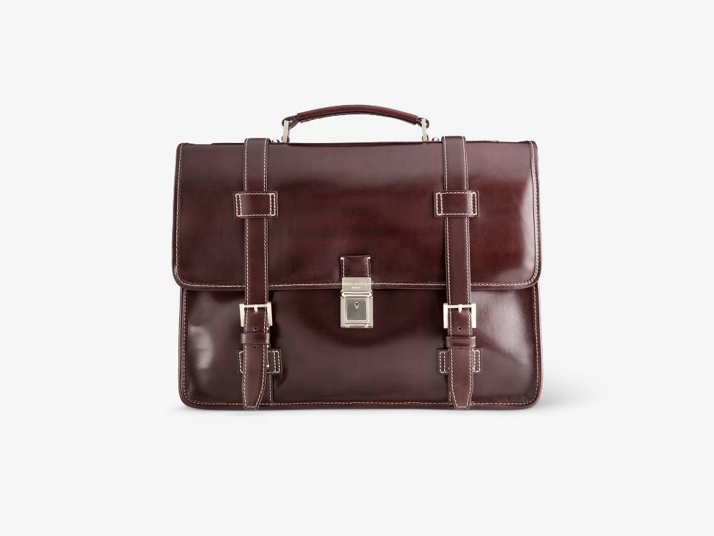 Paolo Sartori Briefcase Briefcase in pelle Anticata Vietri Consegna Veloce