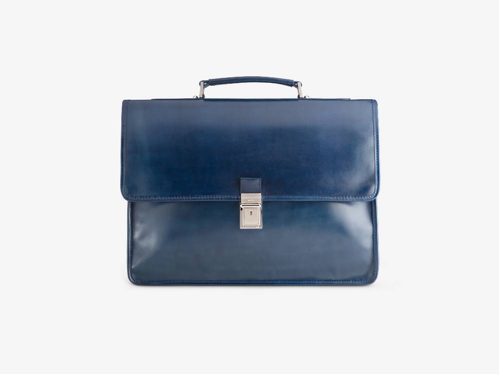 Paolo Sartori Briefcase Briefcase in pelle Anticata Oceano Fino Al -60%
