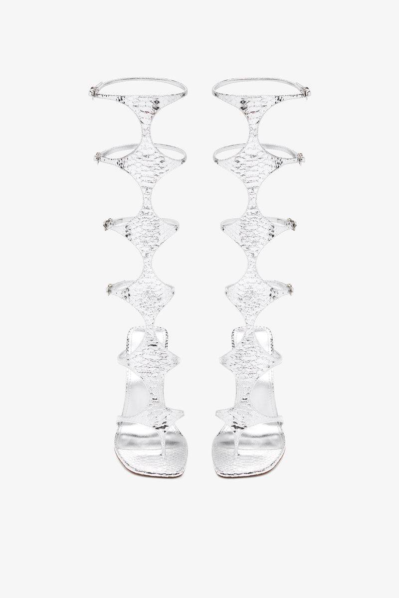 Paris Texas Uma Knee High Sandal In Linea