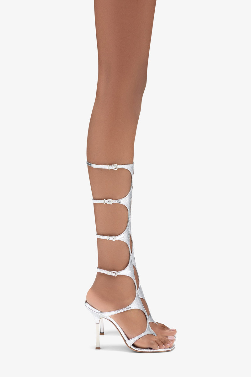 Paris Texas Uma Knee High Sandal In Linea