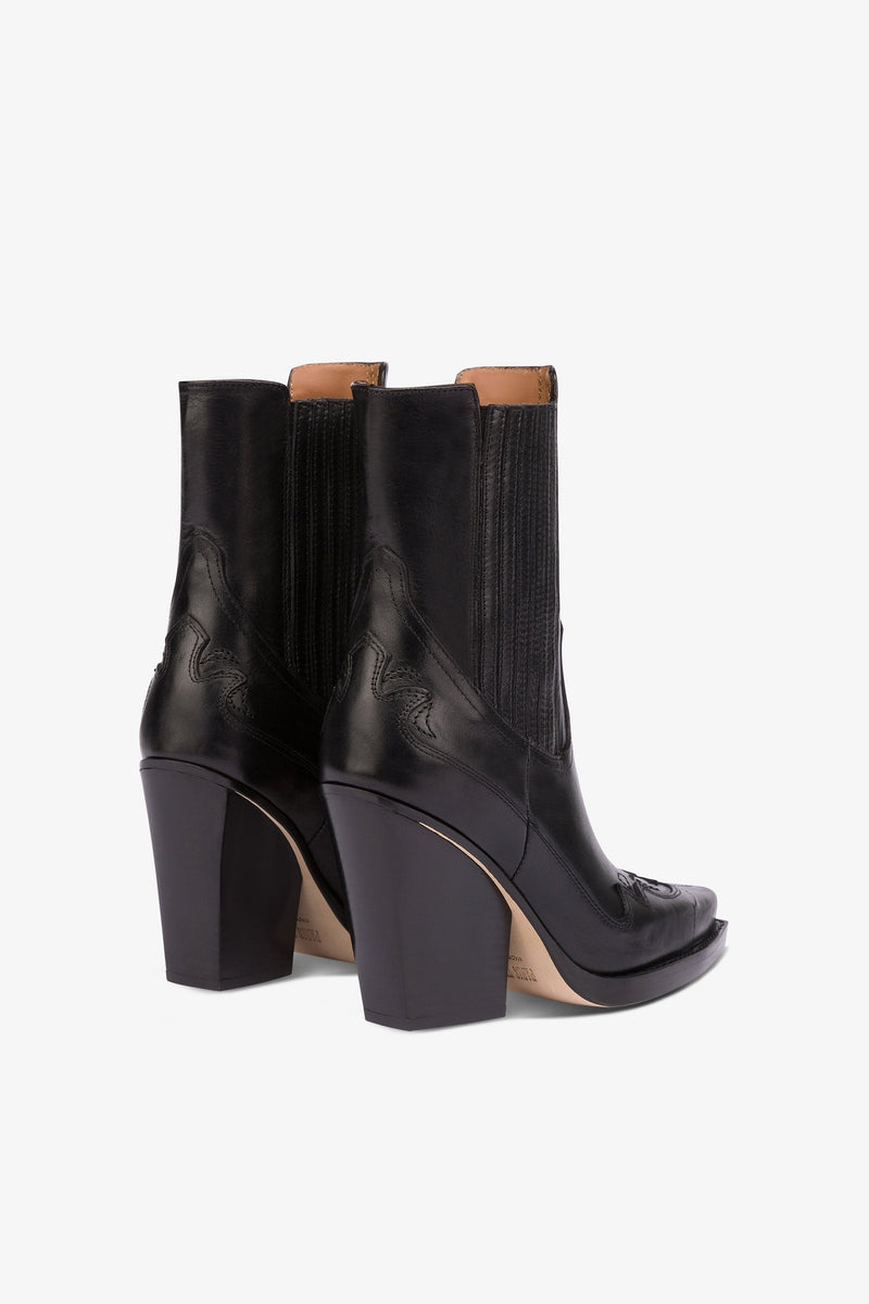 Paris Texas DALLAS EMBROIDERED ANKLE BOOT 100 In Vendita