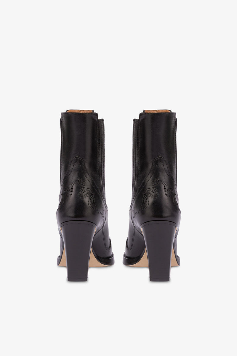 Paris Texas DALLAS EMBROIDERED ANKLE BOOT 100 In Vendita