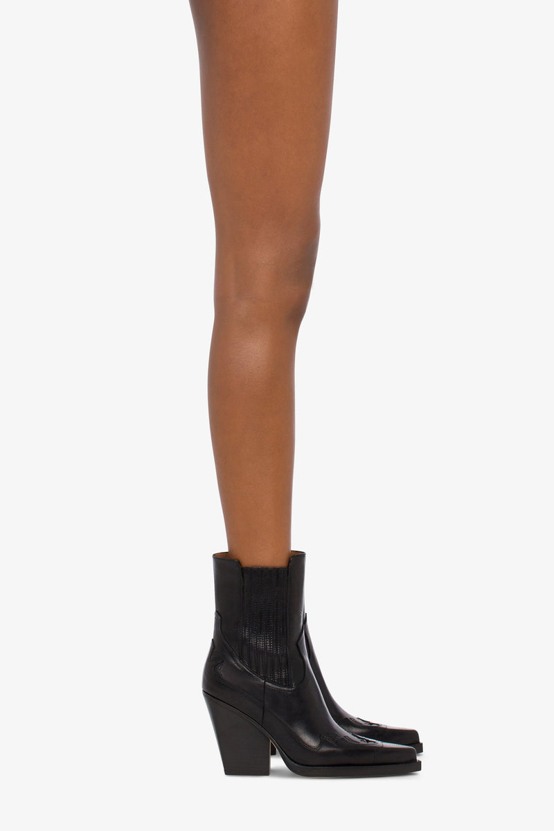 Paris Texas DALLAS EMBROIDERED ANKLE BOOT 100 In Vendita