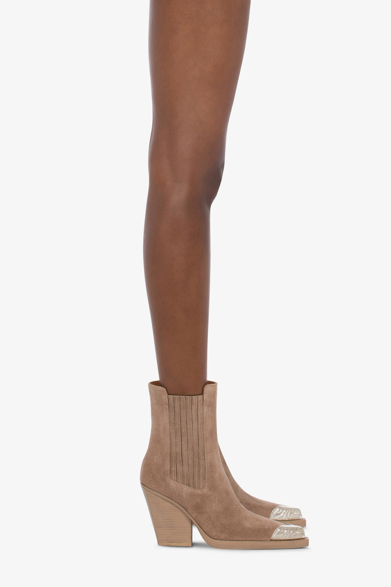 Paris Texas DALLAS EMBELLISHED TOE ANKLE BOOT Vendita Economica