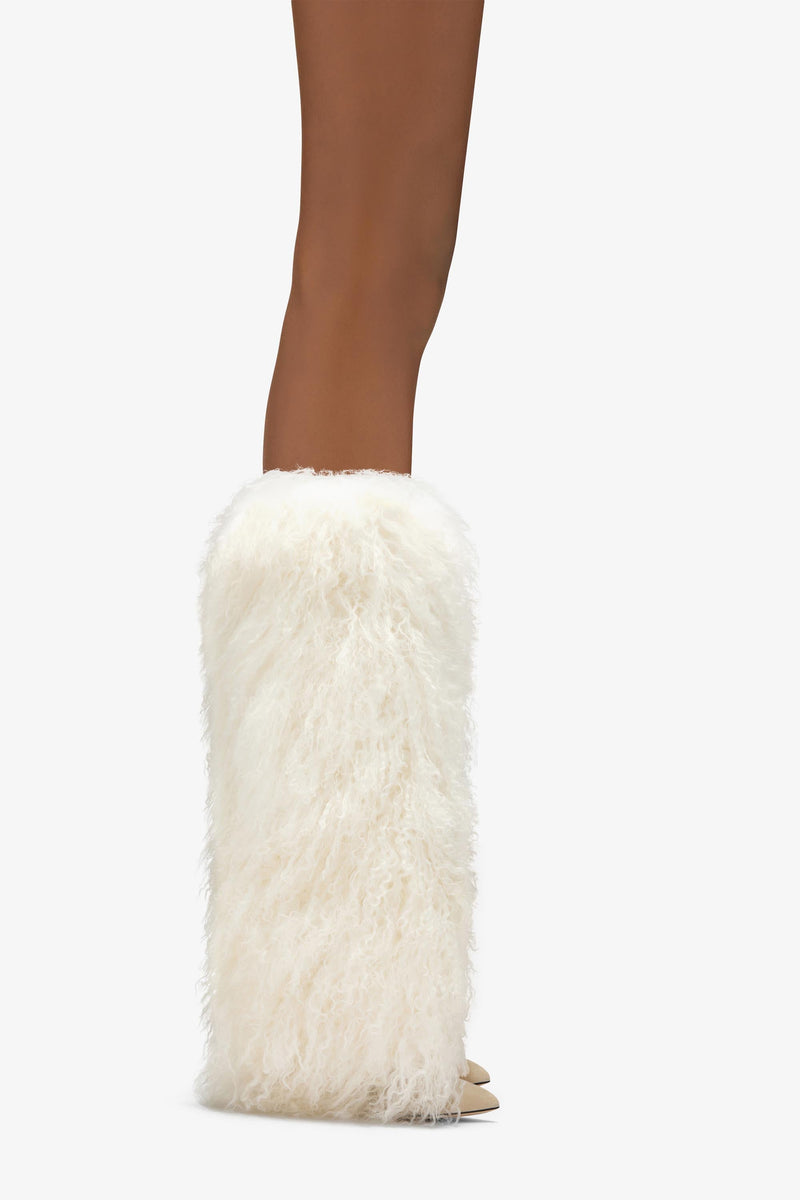 Paris Texas Furry Stiletto Boot Nuovo