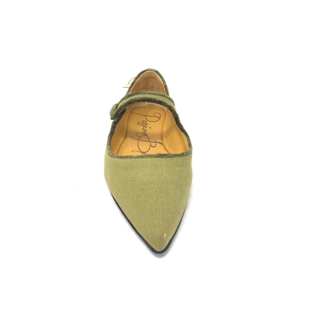 Passion Blanche Sophia Canvas Verde Militare In Saldo
