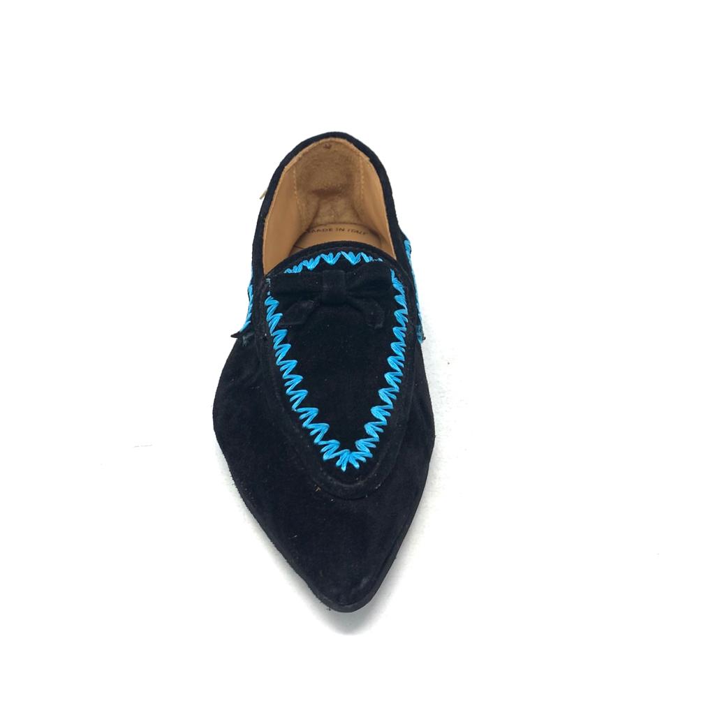 Passion Blanche Grace Scamosciata Nera + Ric Turchese Sottocosto