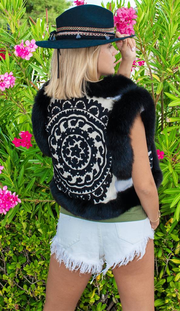 Passion Blanche GILET VOLPE NERA I Più Venduti