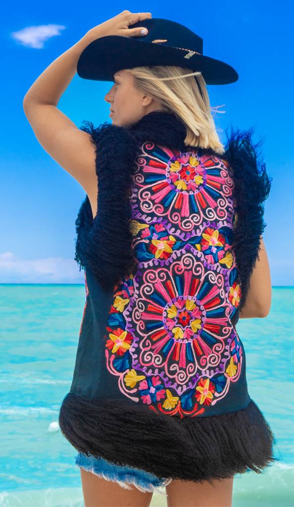 Passion Blanche GILET INDIA H 70 MONGOLIA NERA Vendite Flash
