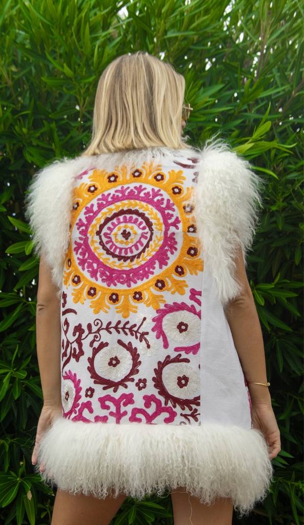 Passion Blanche GILET INDIA H 70 MONGOLIA BIANCA Negozio