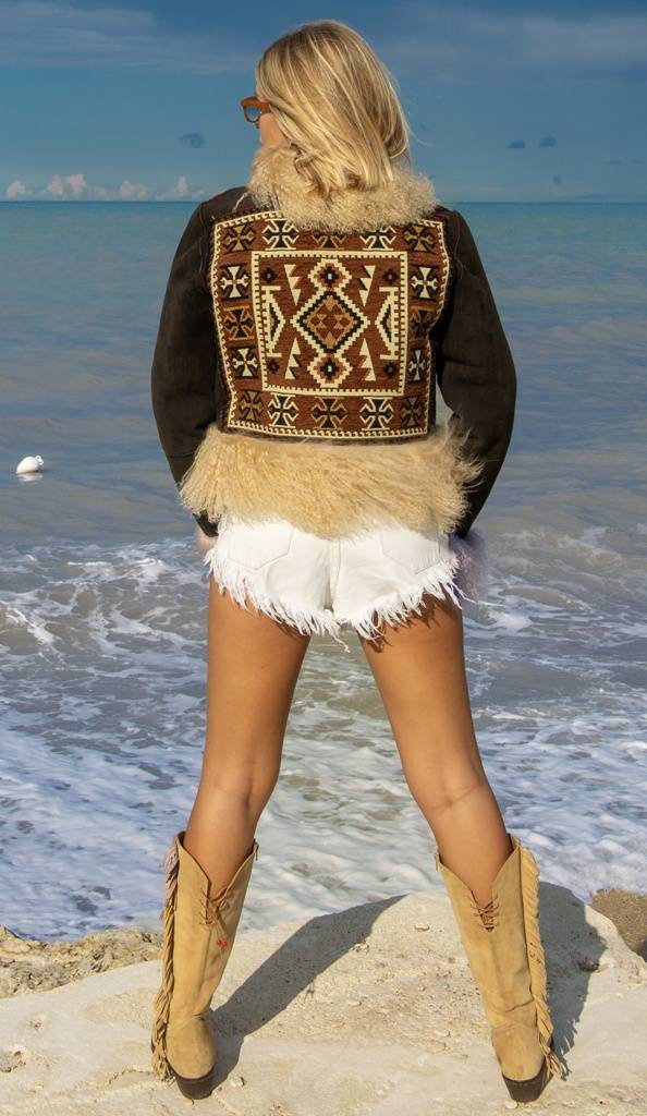 Passion Blanche GIACCA MONTONE + KILIM Moda