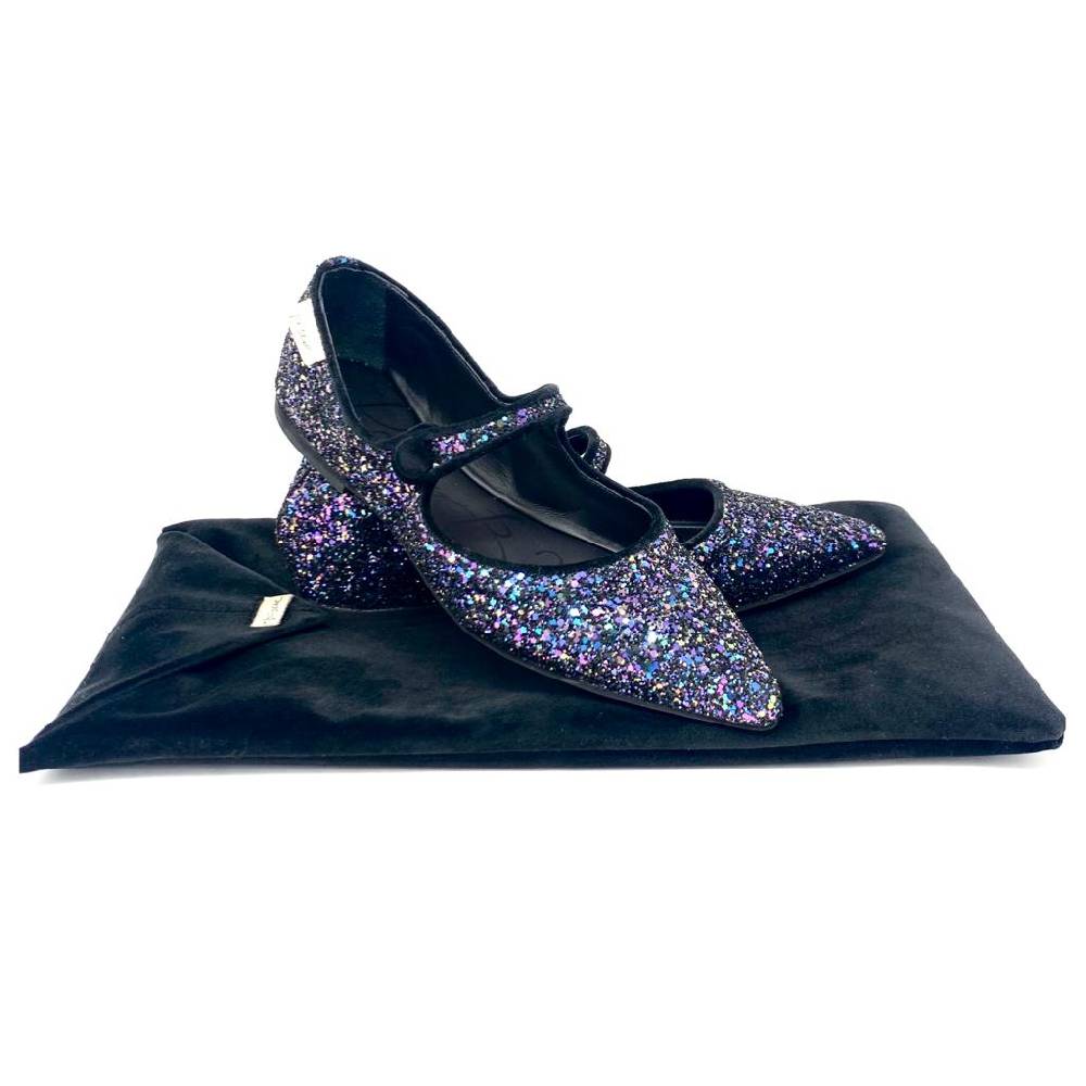 Passion Blanche Sophia Glitter Nero/Blu In Linea