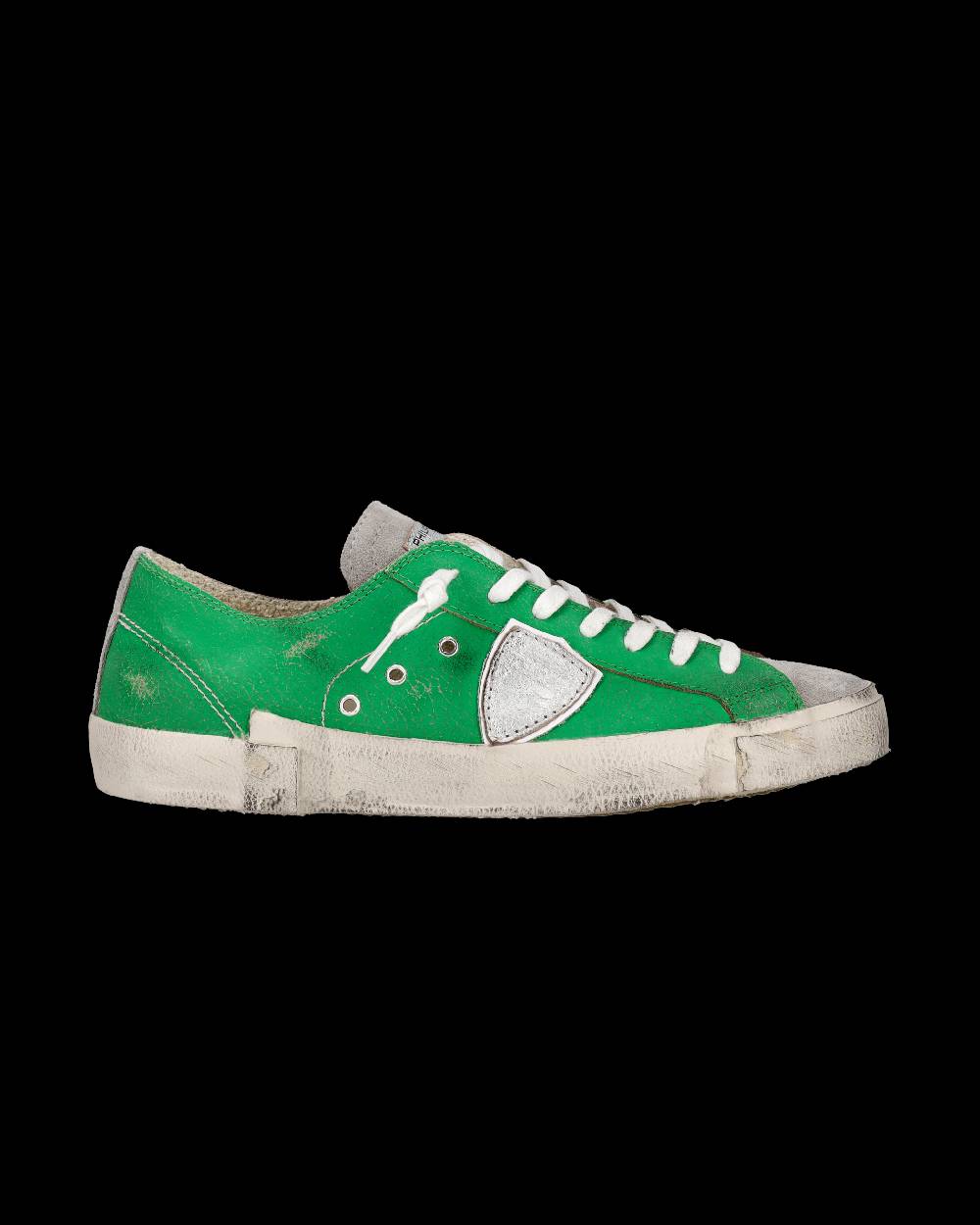 Philippe Model Sneaker basse Prsx uomo - verde e argento Nuova