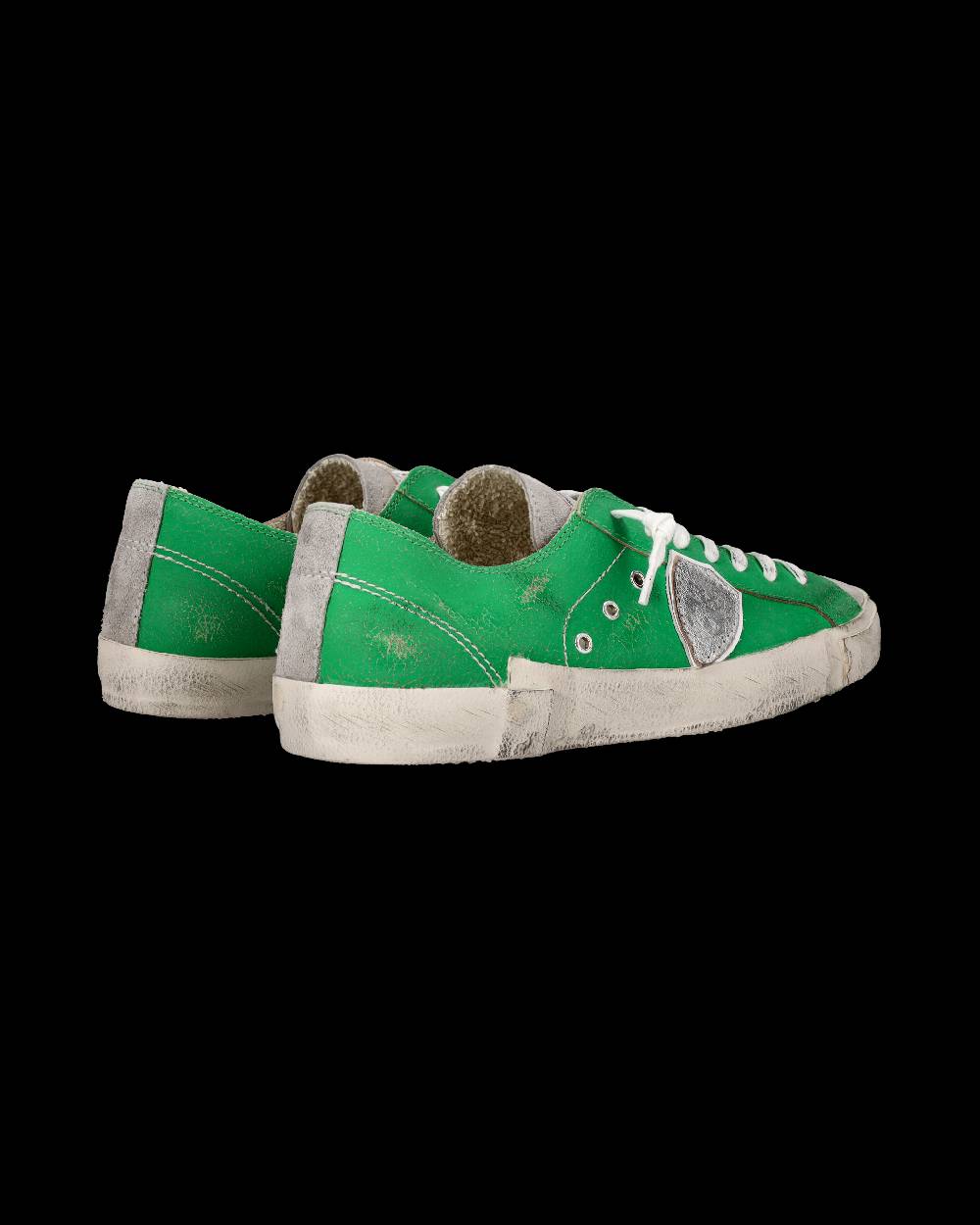 Philippe Model Sneaker basse Prsx uomo - verde e argento Nuova