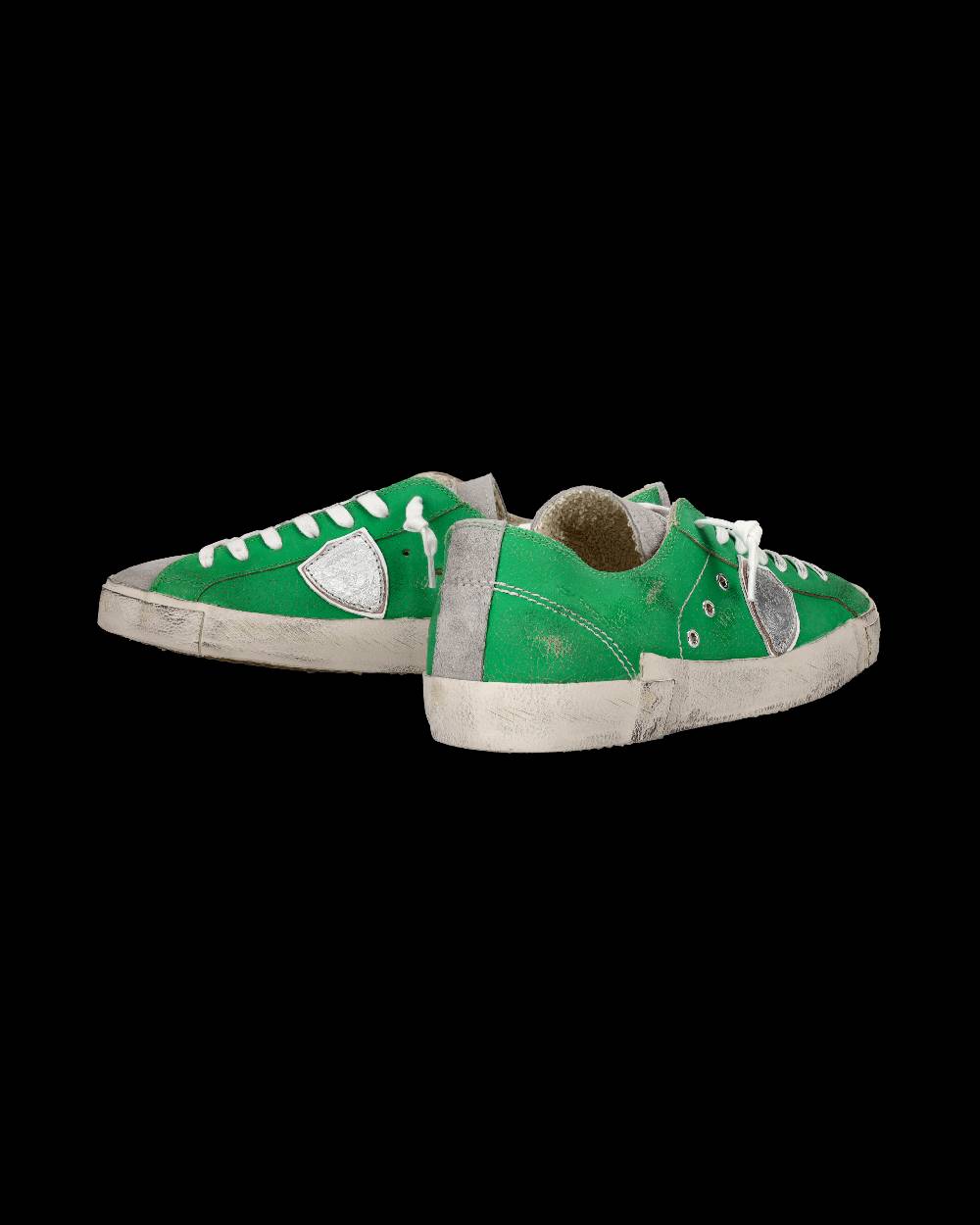 Philippe Model Sneaker basse Prsx uomo - verde e argento Nuova