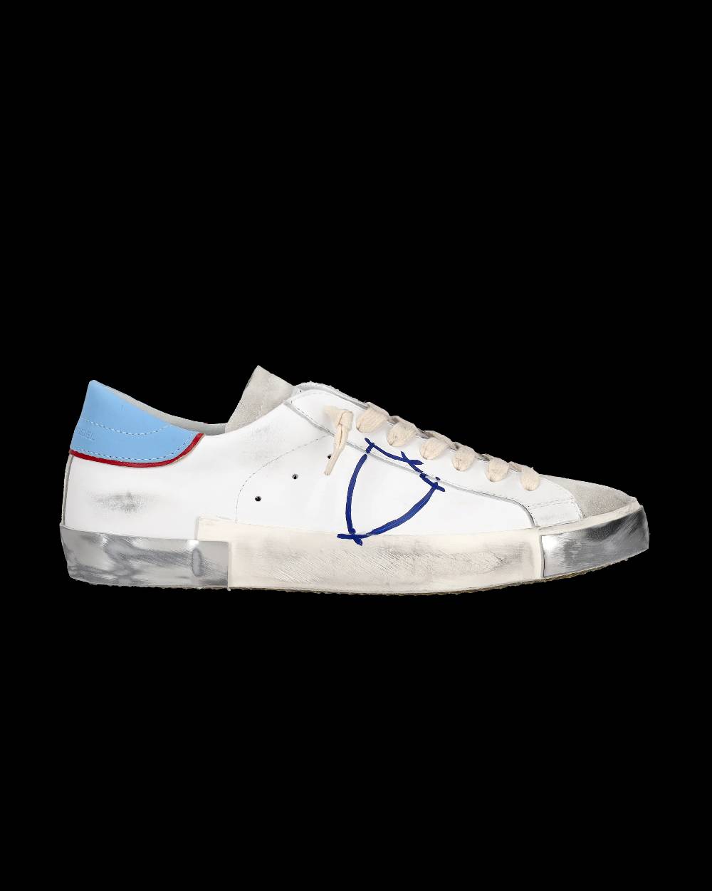 Philippe Model Sneaker tennis Prsx da uomo - Azzurro e bianco 2025