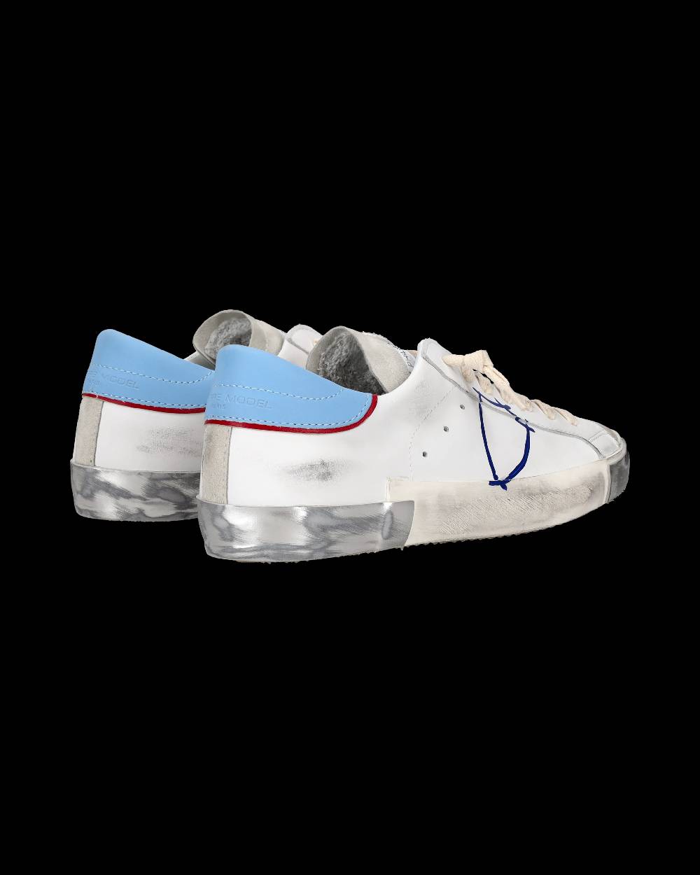 Philippe Model Sneaker tennis Prsx da uomo - Azzurro e bianco 2025