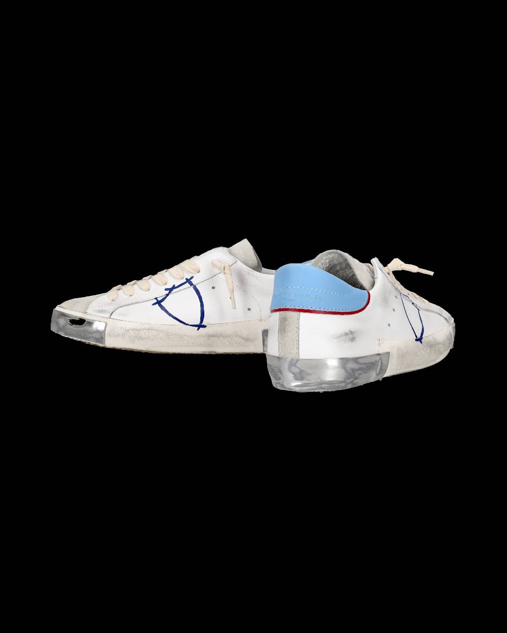 Philippe Model Sneaker tennis Prsx da uomo - Azzurro e bianco 2025