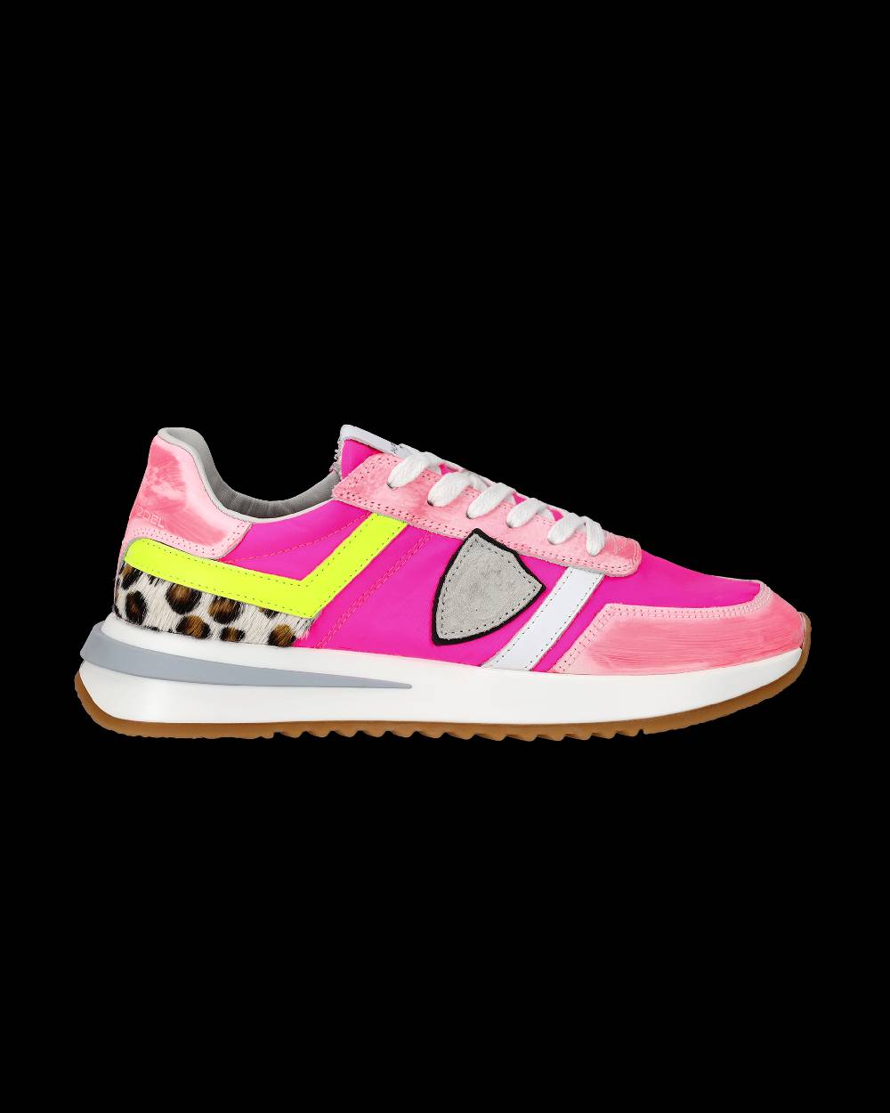 Philippe Model Sneakers Tropez 2.1 da Donna Fucsia in Tessuto Tecnico In Linea