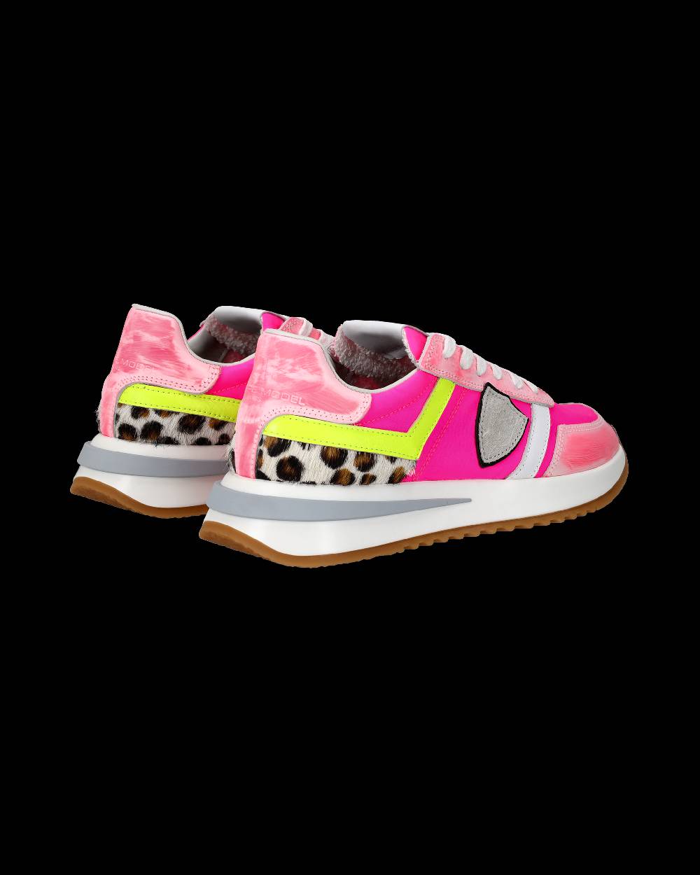 Philippe Model Sneakers Tropez 2.1 da Donna Fucsia in Tessuto Tecnico In Linea