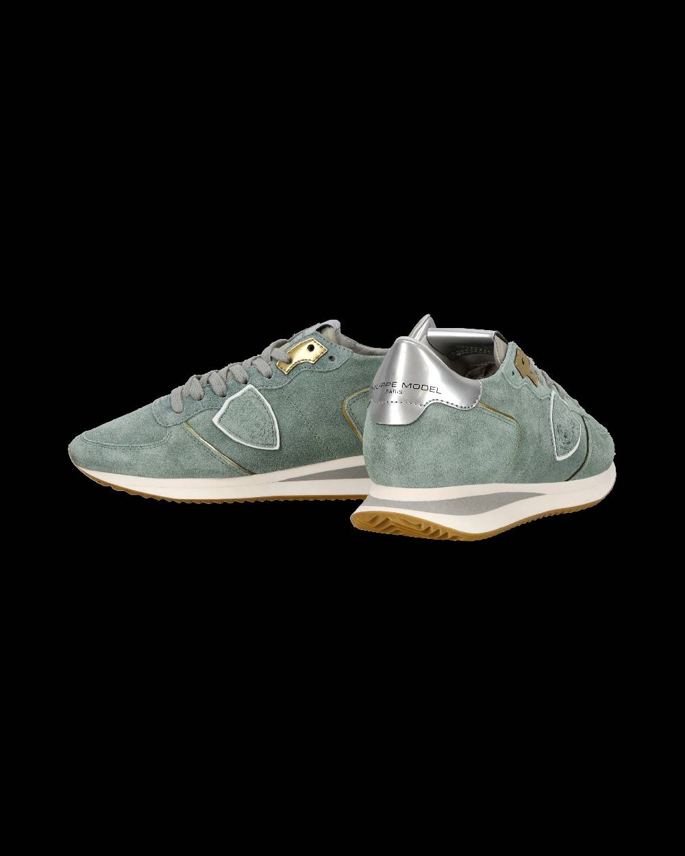 Philippe Model Sneaker casual Trpx da donna in pelle scamosciata - Turchese Qualità