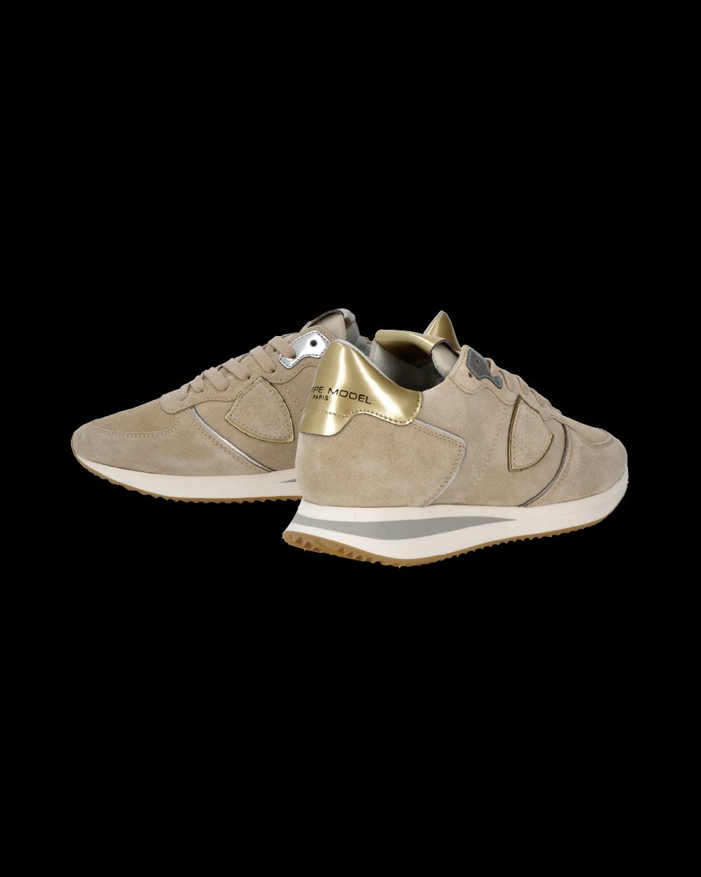 Philippe Model Sneaker bassa Trpx donna - beige e oro Vendita