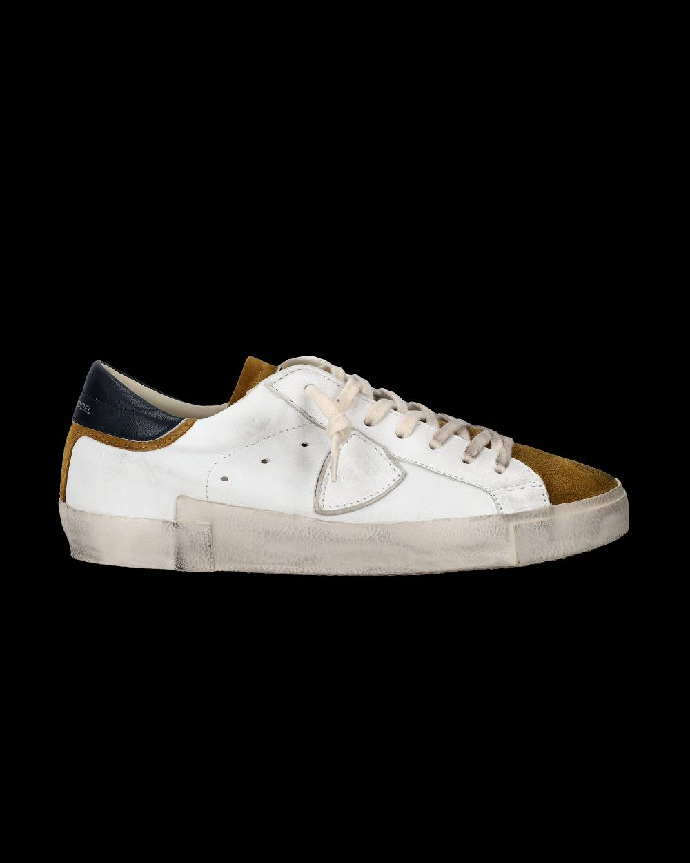 Philippe Model Sneaker basse Paris uomo - bianco e senape Pezzi Unici