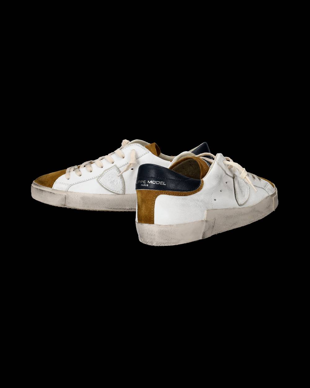 Philippe Model Sneaker basse Paris uomo - bianco e senape Pezzi Unici