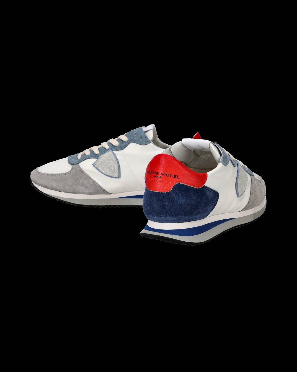 Philippe Model Sneakers Trpx da Uomo Bianche e Denim in Tessuto Tecnico Soddisfazione Garantita