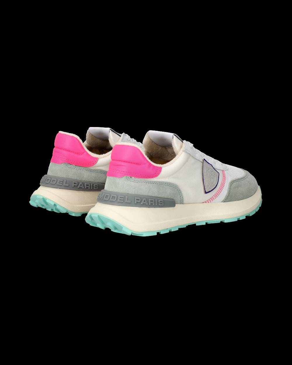 Philippe Model Sneakers Antibes da Donna Bianche e Fucsia in Tessuto Tecnico Qualità Garantita