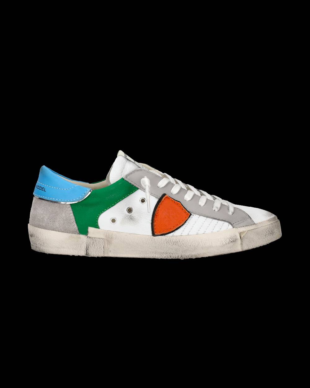 Philippe Model Sneaker basse Prsx uomo - bianco e arancione Acquista Ora