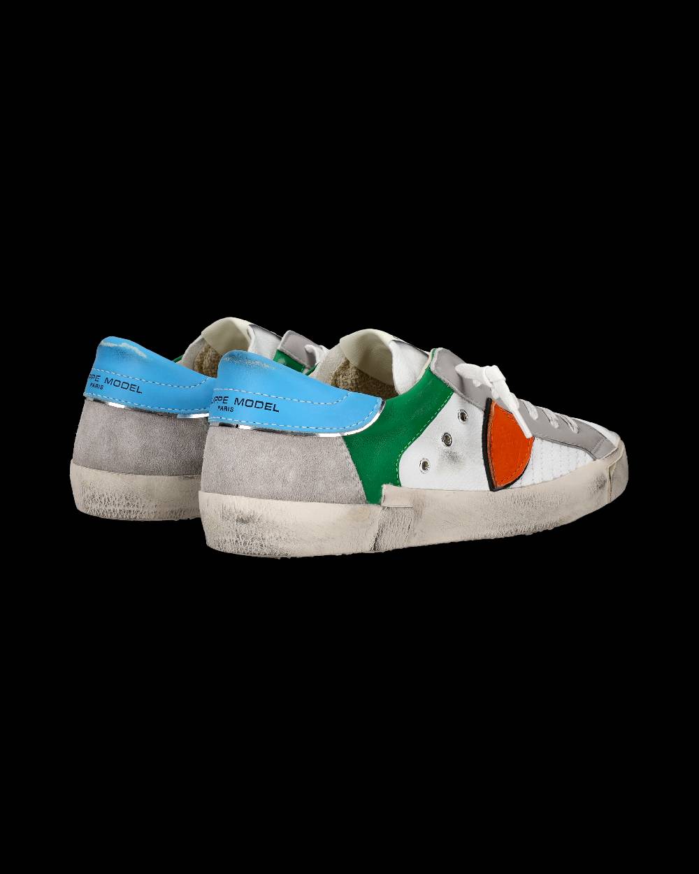 Philippe Model Sneaker basse Prsx uomo - bianco e arancione Acquista Ora