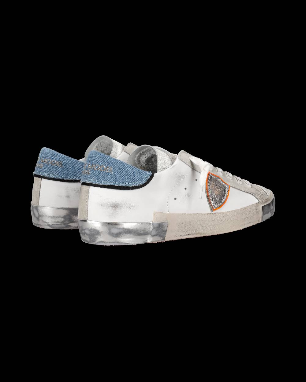 Philippe Model Sneaker basse Prsx uomo - bianco e azzurro Promozione Limitata