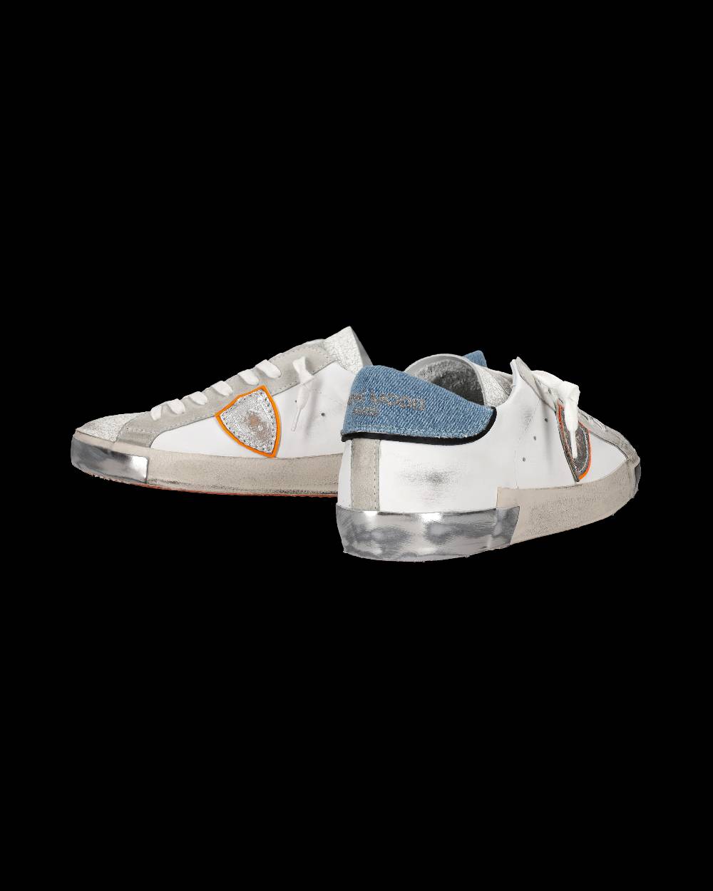 Philippe Model Sneaker basse Prsx uomo - bianco e azzurro Promozione Limitata