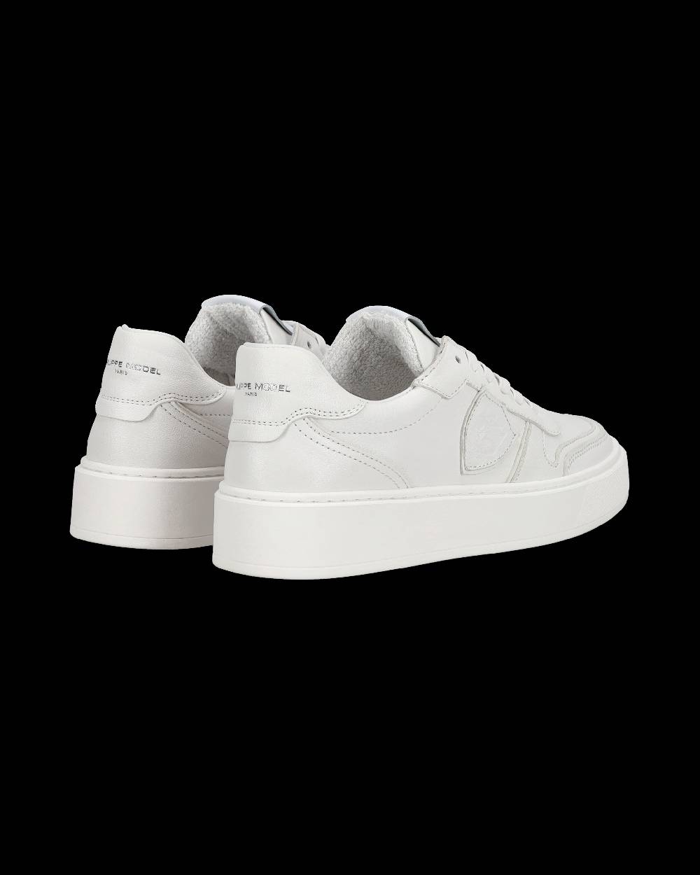 Philippe Model Sneakers basse Nice da Ragazzi in pelle, Bianco Affare Del Giorno