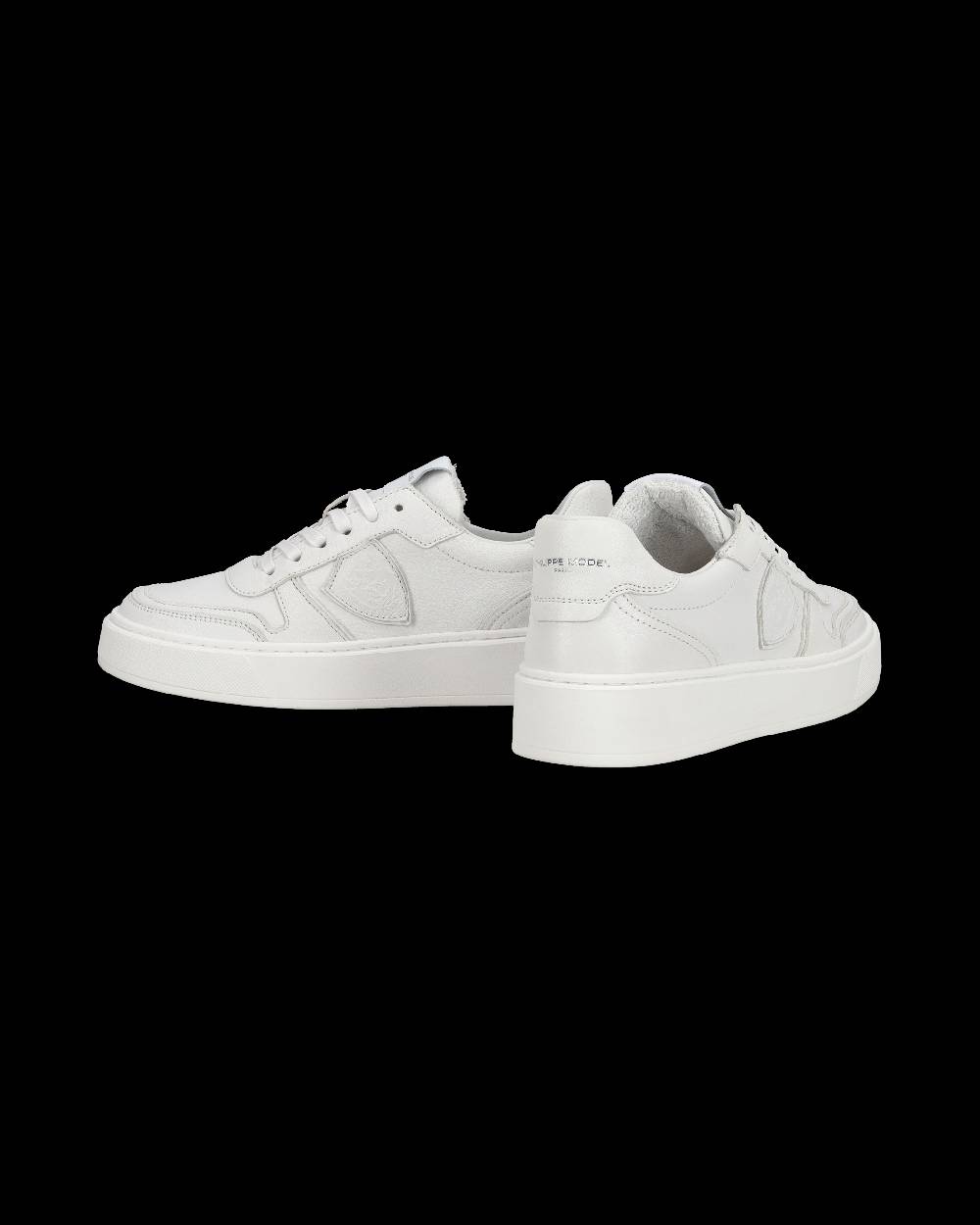 Philippe Model Sneakers basse Nice da Ragazzi in pelle, Bianco Affare Del Giorno