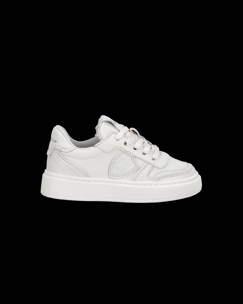 Philippe Model Sneakers basse Nice da Bambini in pelle, Bianco Prezzo Ridotto