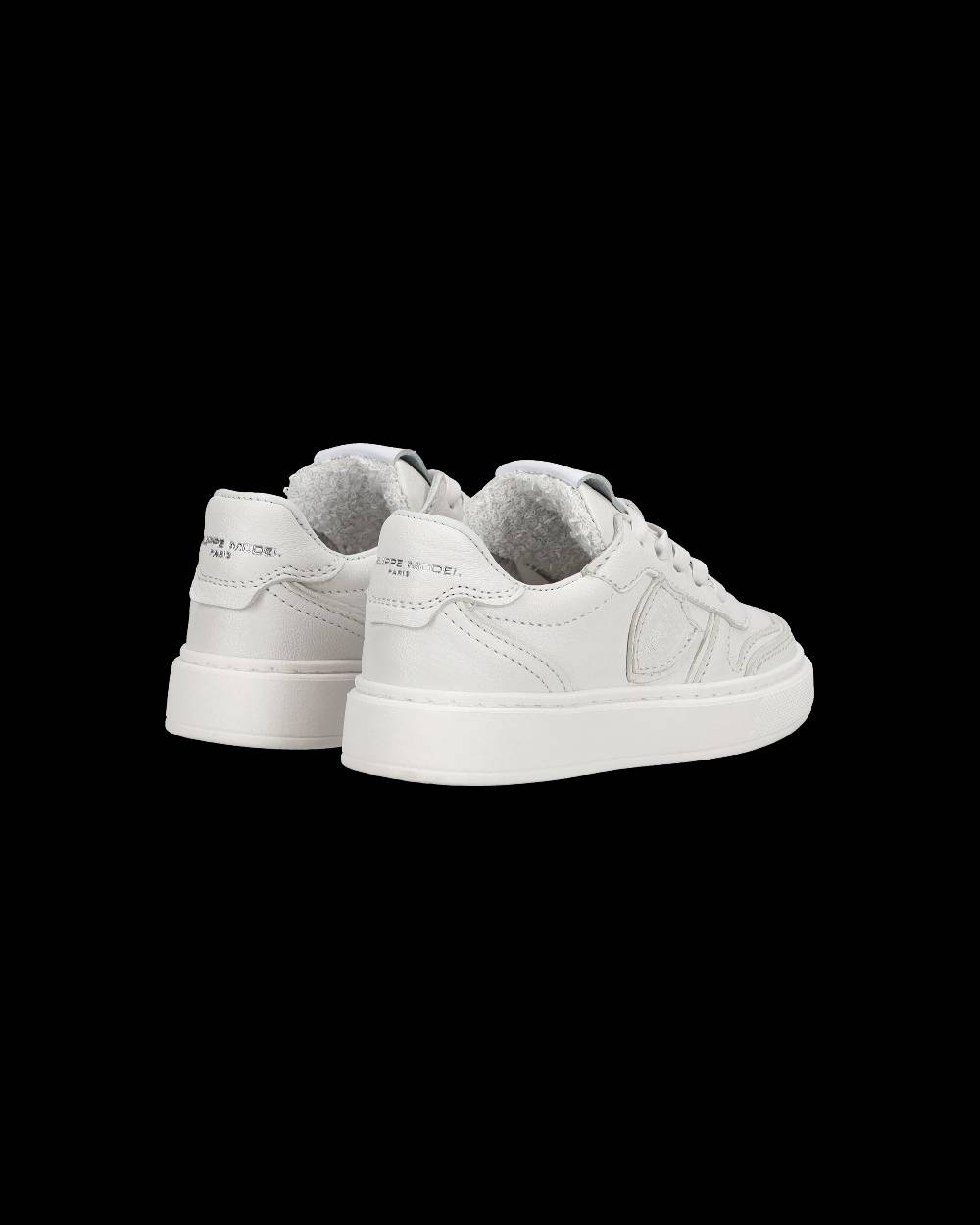 Philippe Model Sneakers basse Nice da Bambini in pelle, Bianco Prezzo Ridotto