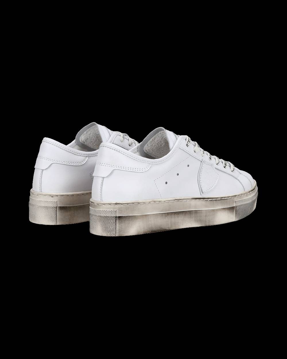 Philippe Model Sneakers basse Paris Haute da Bambino in pelle, Bianco Vendita Calda