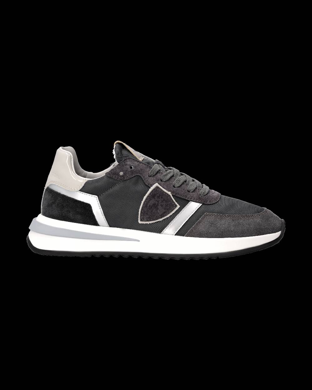 Philippe Model Sneaker Tropez 2.1 Donna, Nero Grigio e Argento Italia