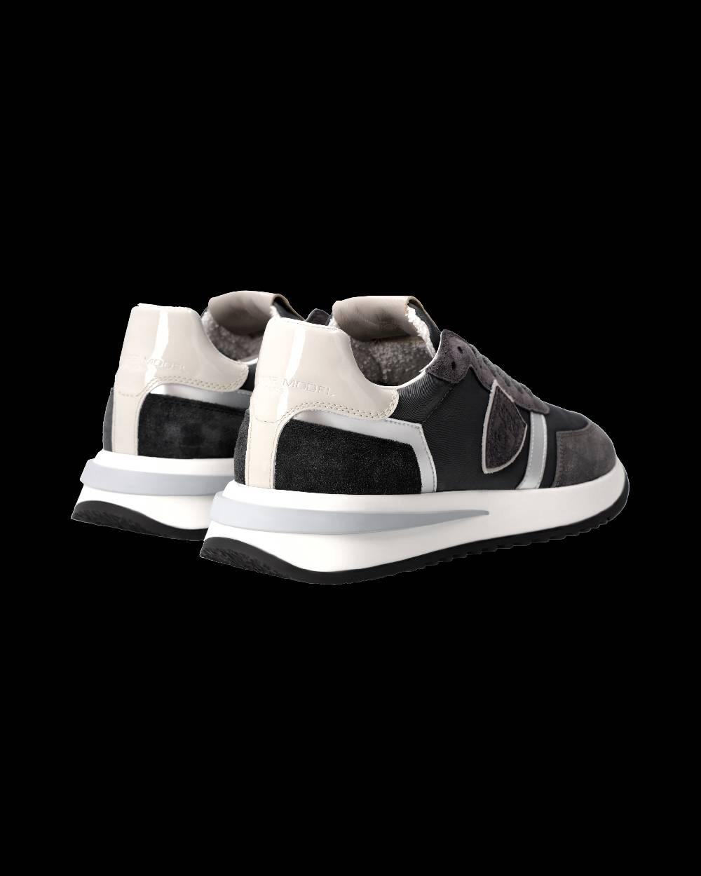 Philippe Model Sneaker Tropez 2.1 Donna, Nero Grigio e Argento Italia