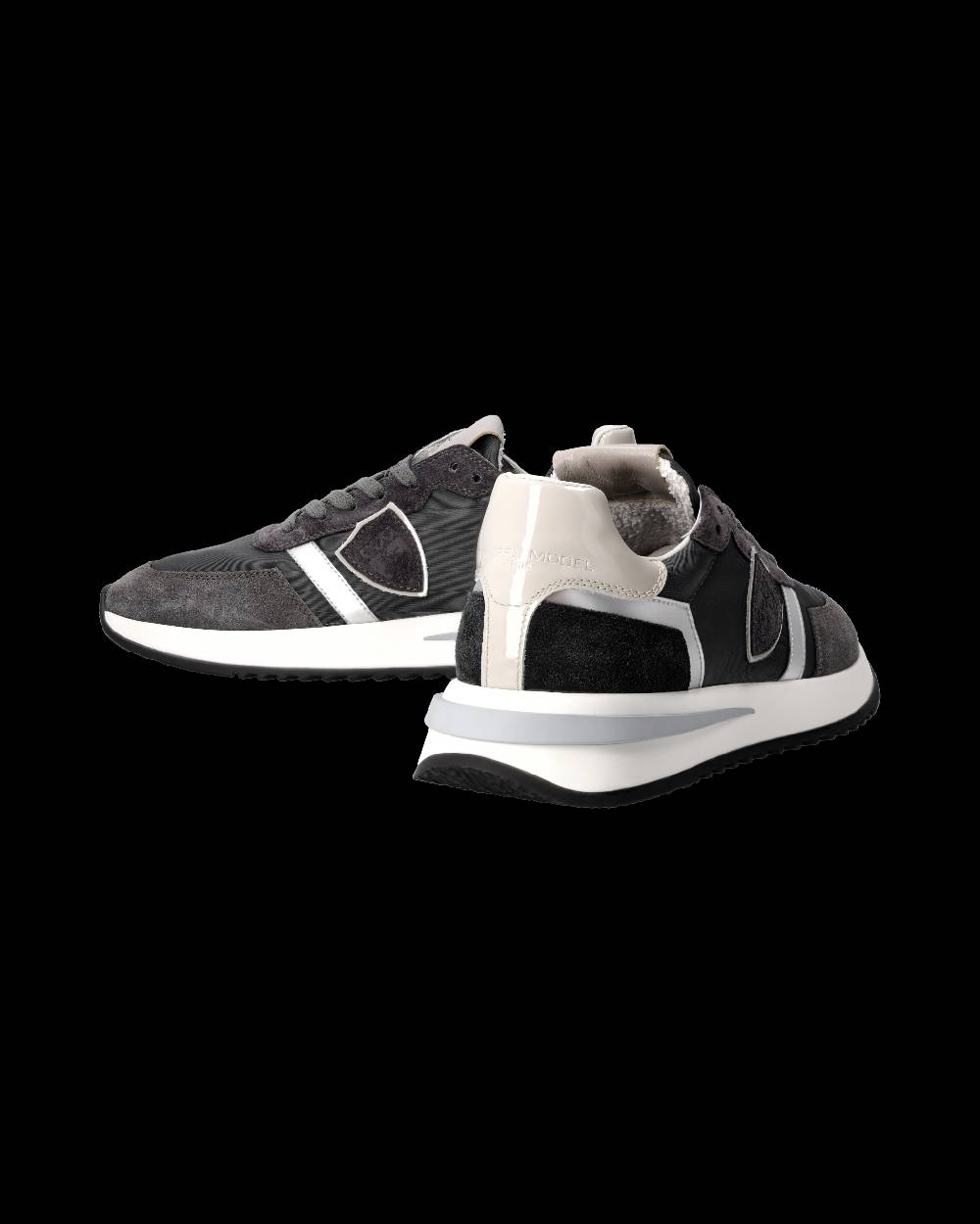 Philippe Model Sneaker Tropez 2.1 Donna, Nero Grigio e Argento Italia