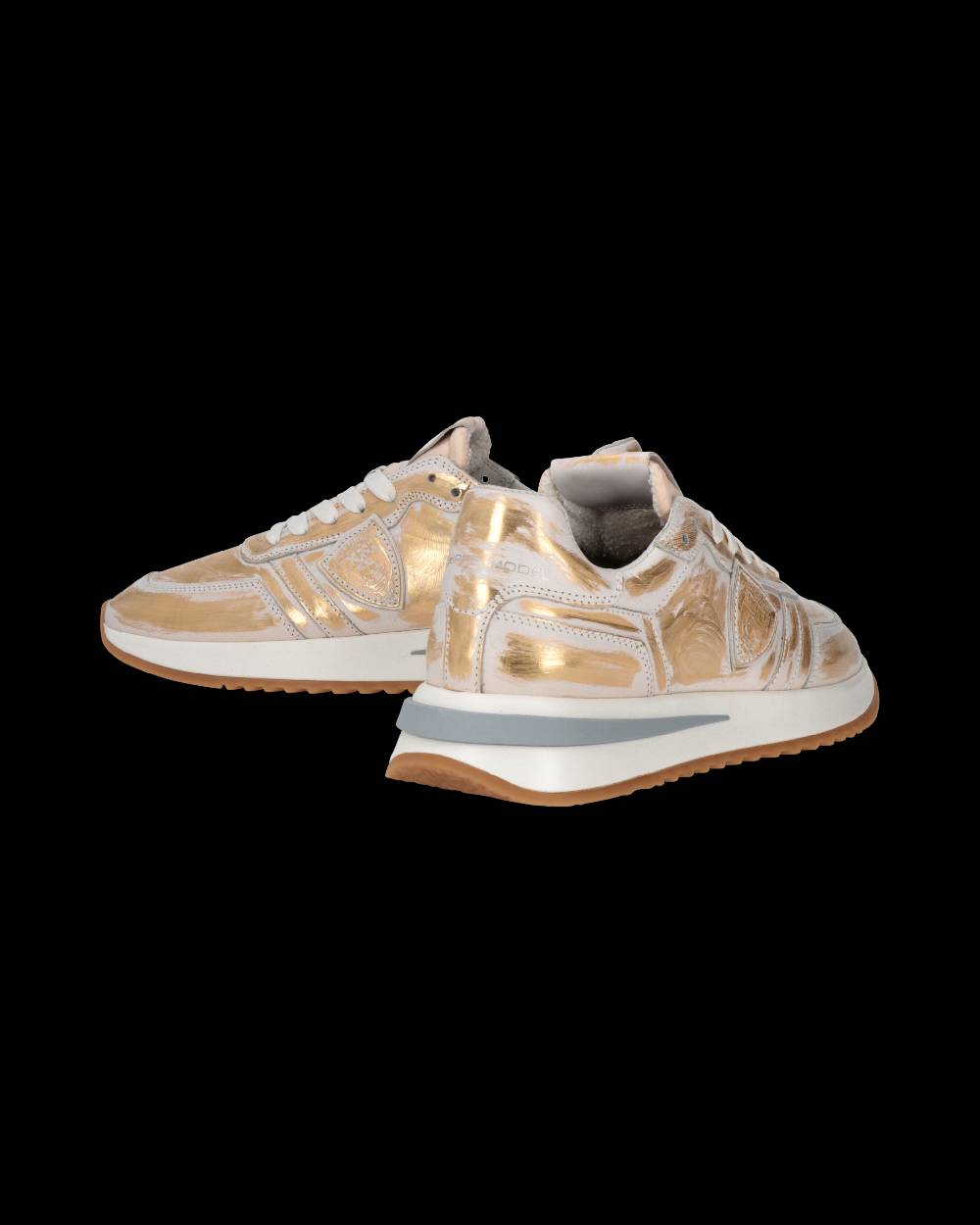 Philippe Model Sneaker Tropez 2.1 Donna, Bianco e Oro In Linea
