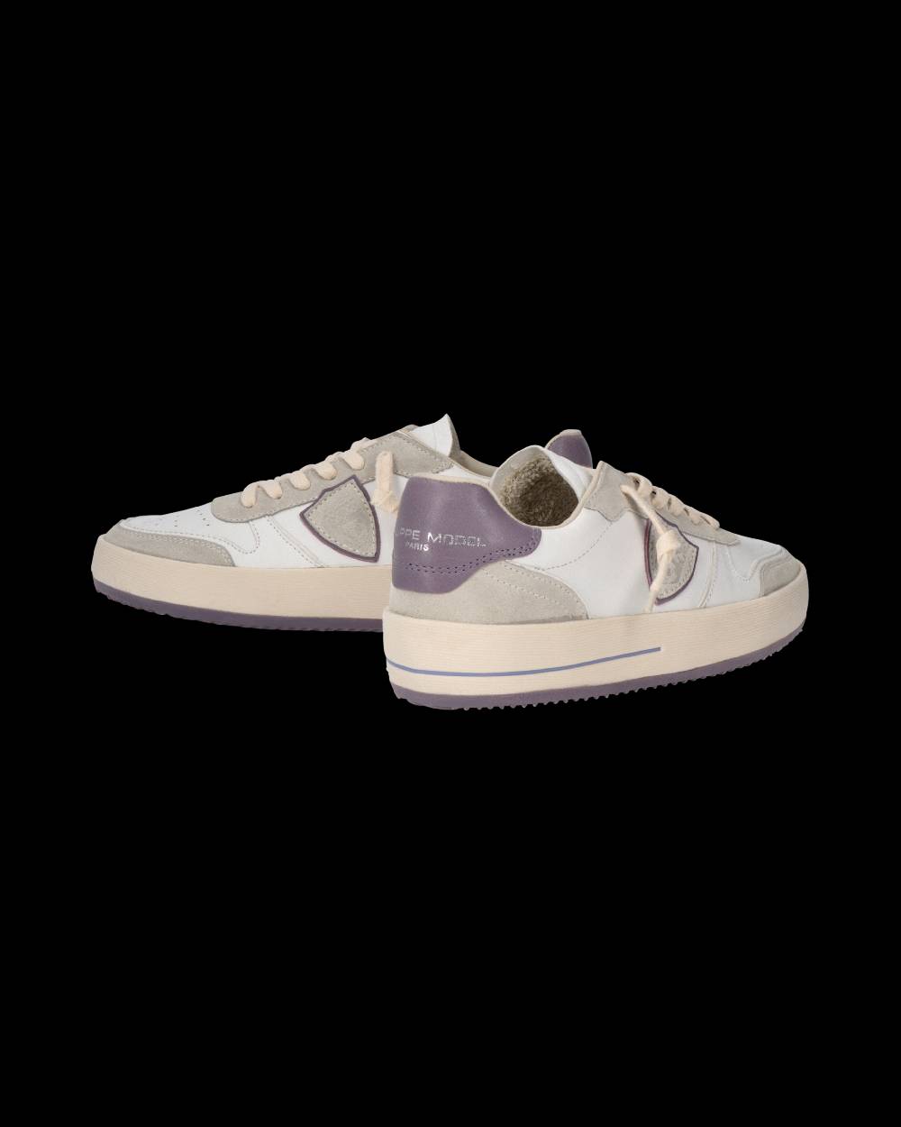 Philippe Model Sneaker Nice Donna, Bianco e Lilla Promozione