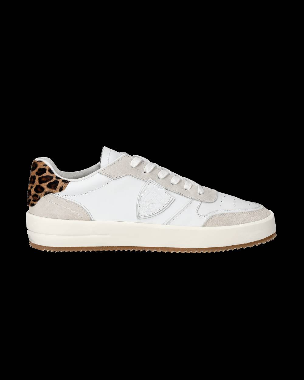 Philippe Model Sneaker bassa Nice donna - bianco e animalier Soddisfazione Garantita